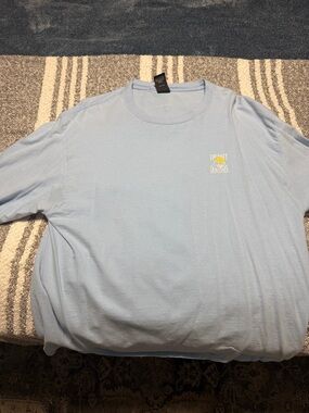Light Blue Short-Sleeve Crewneck T-Shirt - Logo